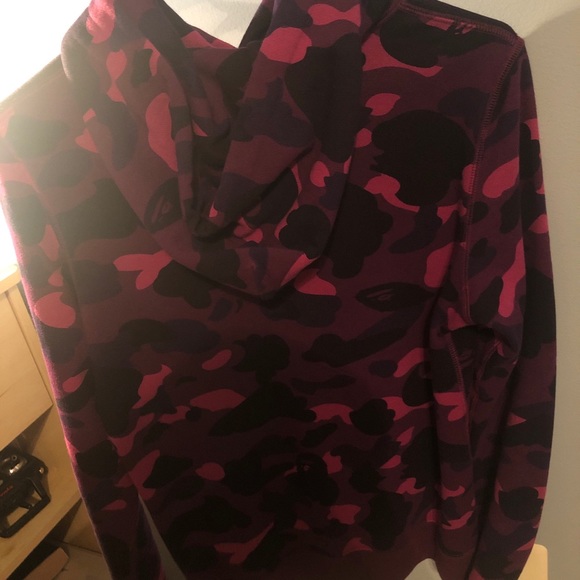 Bape Purple Camo Hoodie - Picture 2 of 5